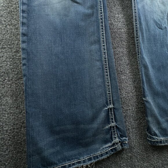 BKE Carter Jeans Size 32 Blue Denim Adult Distressed Cotton Urban Pants Trouser - Picture 5 of 16